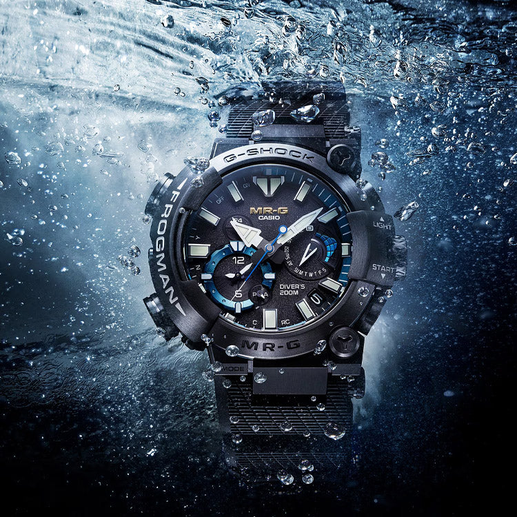 CASIO G-Shock Analog 'Black Titanium Blue' MRG-BF1000R-1AJR