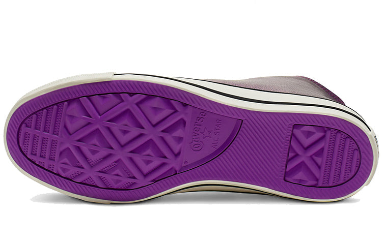 (WMNS) Converse Shiny Metals Chuck Taylor All StarHigh Top Leather Purple 565824C