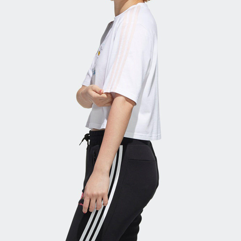 (WMNS) adidas neo Donald Duck Sports Short Sleeve White GJ5650