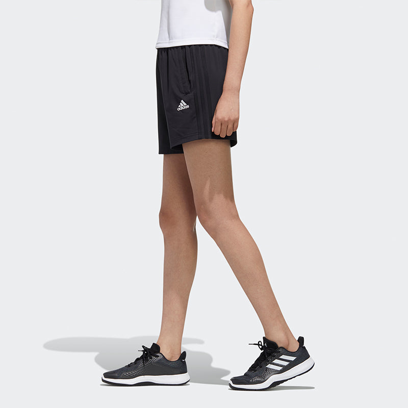 (WMNS) adidas Mh 1/4 Shorts Sports Running Training Woven Black FT2879