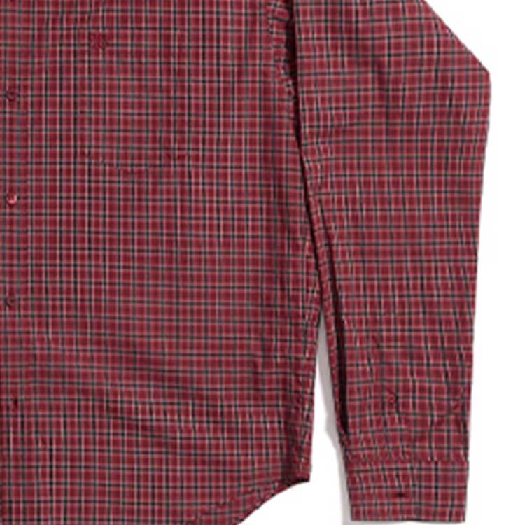 Balenciaga Plaid Long Sleeve Shirt Large Fit 'Red' 658929TKM386167