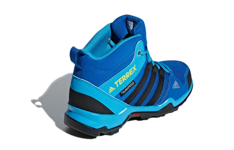 (GS) adidas Terrex Ax2r Mid Rain.Rdy 'Blue Black' BC0673