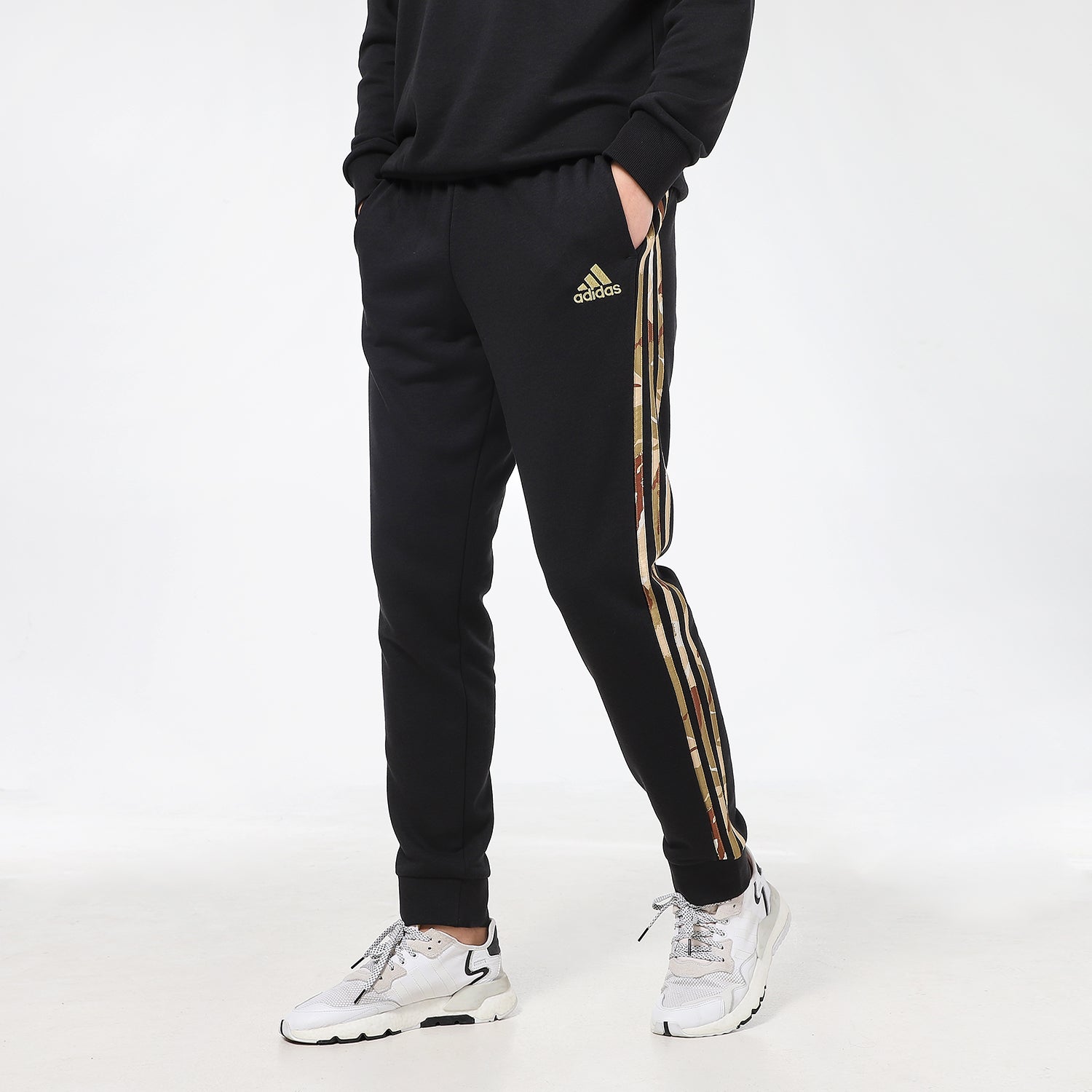 adidas Camouflage Knitted Pants Men's Black GL0055