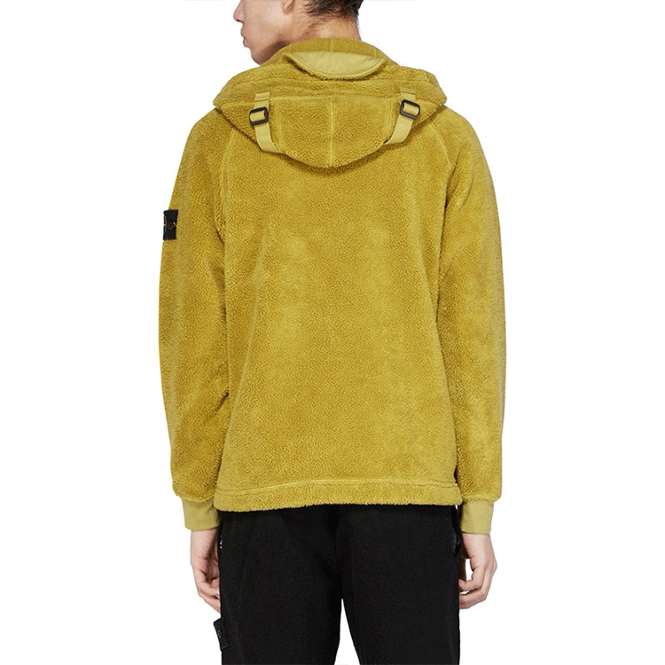 STONE ISLAND Fleece Hoody Jacket 'Green' 751560134-V0098