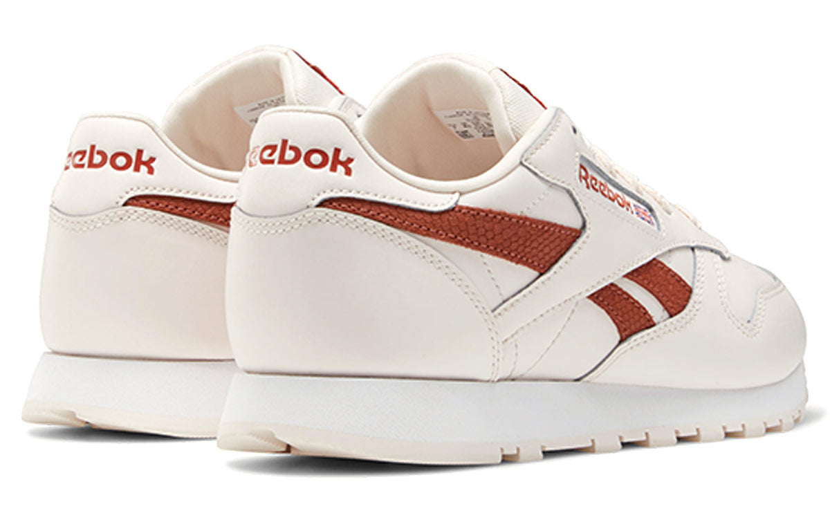 (WMNS) Reebok Classic Leather Sports Casual Shoes 'White Orange' FY5025