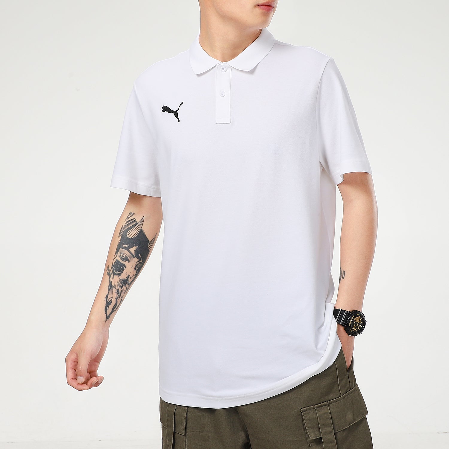 PUMA ESS Casual Polo Shirt 'White' 656579-04