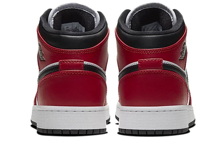 (GS) Air Jordan 1 Mid 'Chicago Black Toe' 554725-069