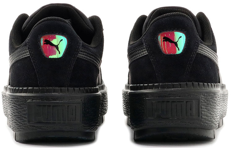 (WMNS) PUMA Suede Platform Tracelight 'Black' 373695-01