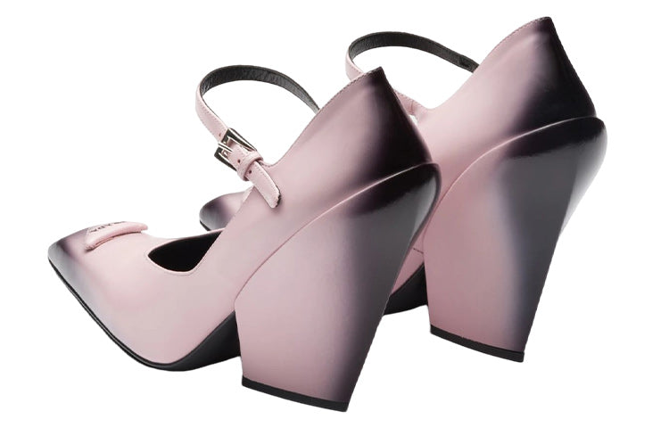 (WMNS) PRADA Brushed Leather Pumps 'Pink Black Ombre' 1I982M_055_F0E18_F_A095
