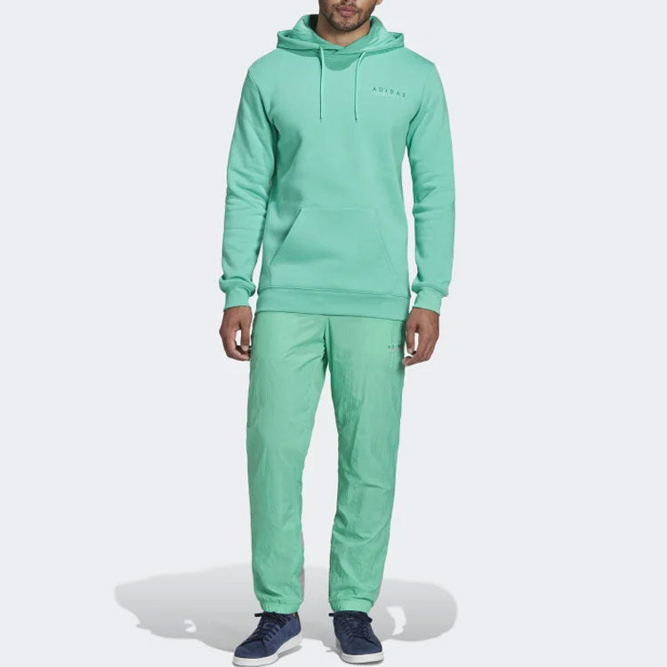 Men's adidas originals Solid Color Logo Embroidered Green HF4919