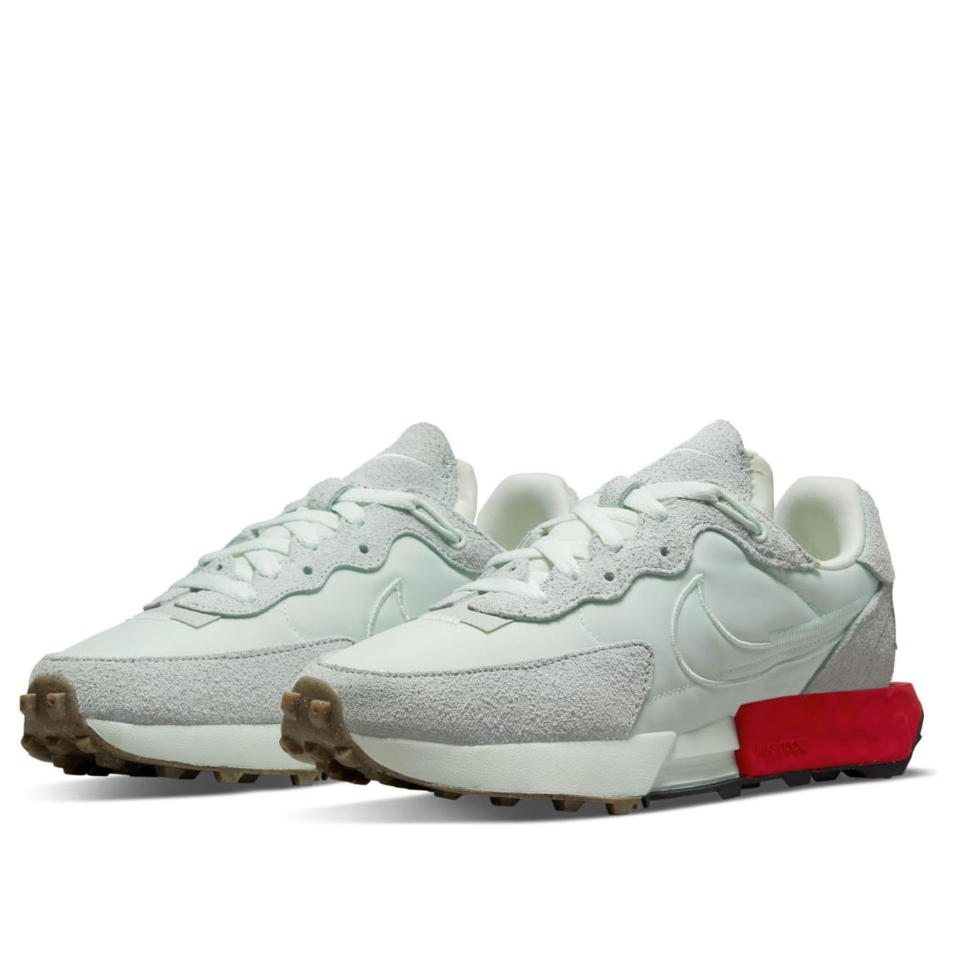 (WMNS) Nike Fontanka Waffle 'Barely Green University Red' DC3579-300