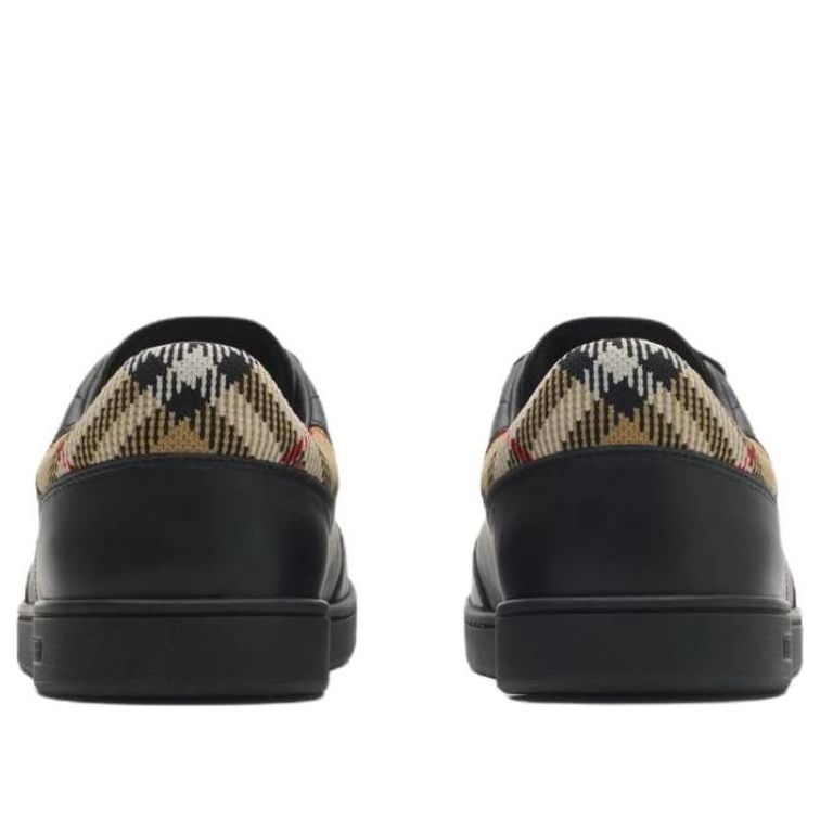 Burberry 26 Leather Set Sneakers 'Black Sand Beige' 81188511