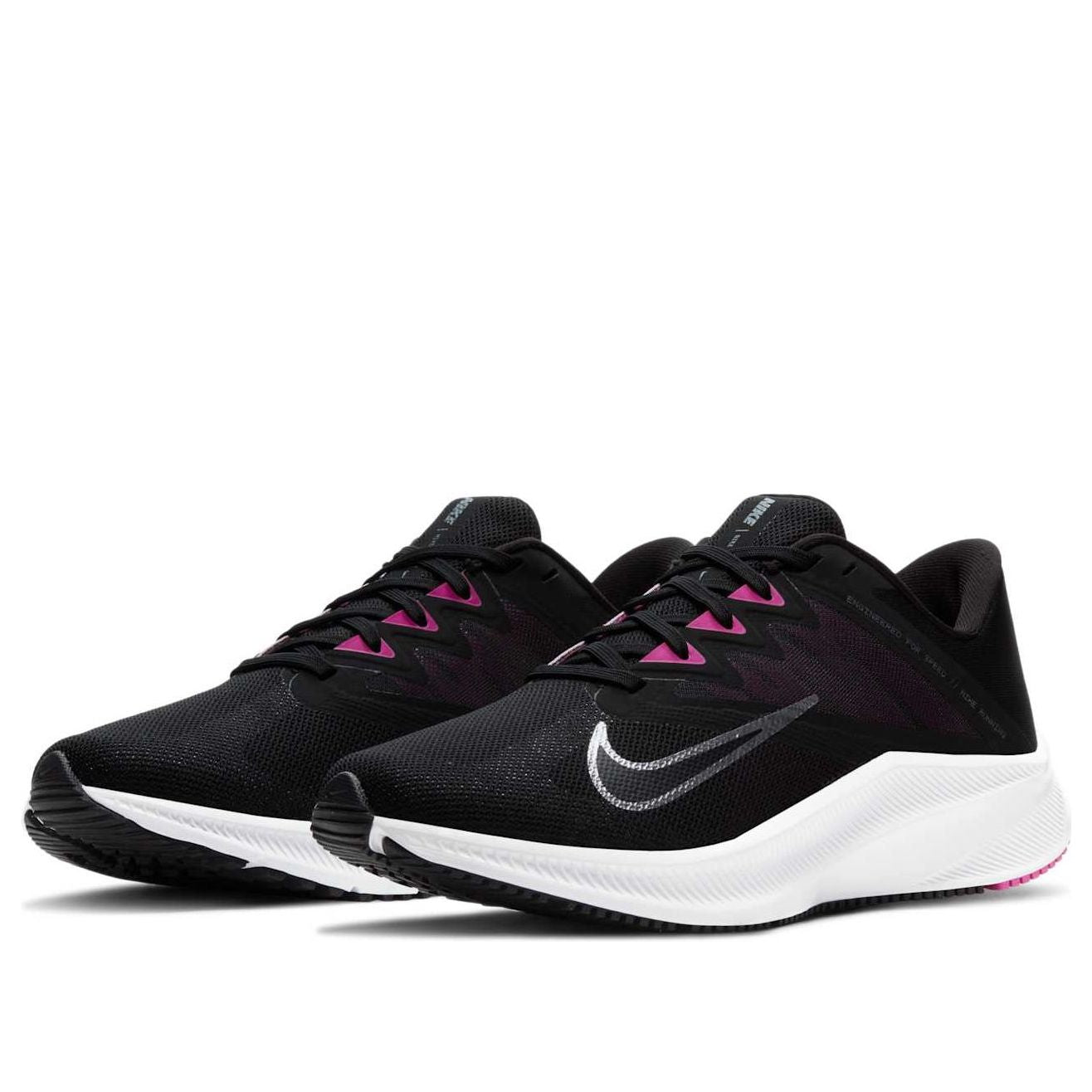 (WMNS) Nike Quest 3 'Black Fire Pink' CD0232-007