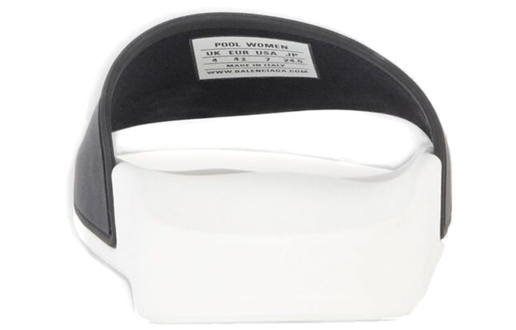 Balenciaga Pool Slides 'White Black Alternative' 565826W1S889010