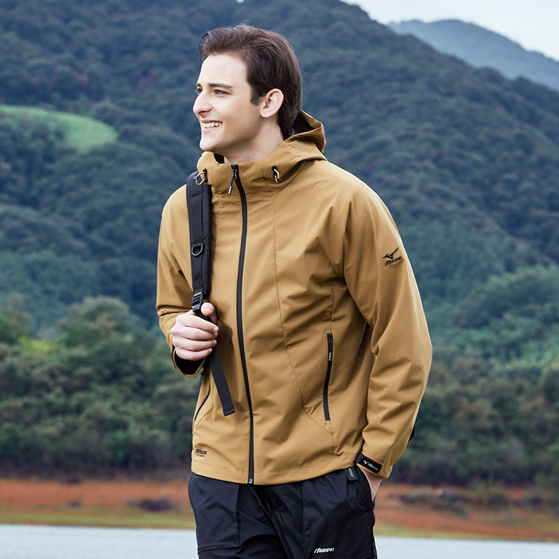 Mizuno Outdoor Windbreaker Jacket 'Brown' A2CC3105