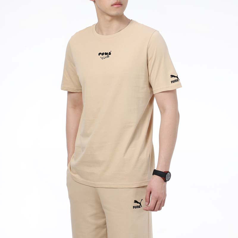 PUMA Club Graphic T-Shirt 'Beige' 533197-20
