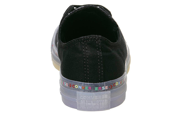 Converse All Star Low Trainers Rainbow Black Exclusive 168199C