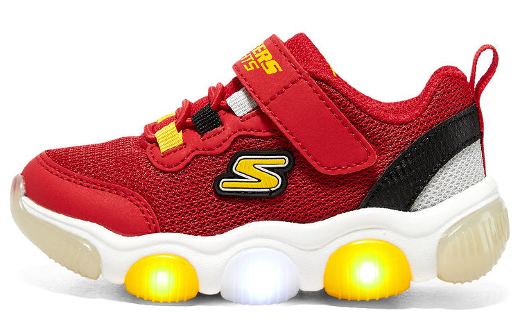(PS) Skechers Mighty Glow 'Red Yellow Black' 402040N-RDBK