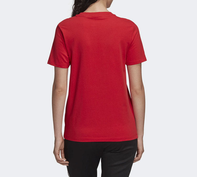 (WMNS) adidas originals TREFOIL TEE Sports Short Sleeve Red FM3302