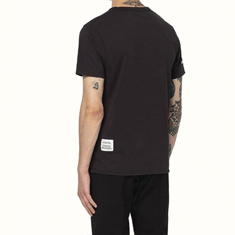 Men's HERON PRESTON Little Boy Printing Short Sleeve Black HMAA011S209140191088