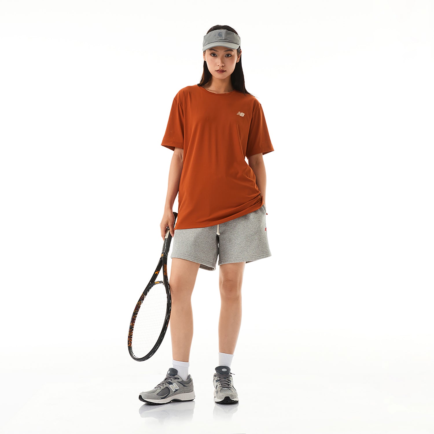 New Balance NB Icon T-shirt Asia Sizing 'Dark Orange' NEE25031-BUR