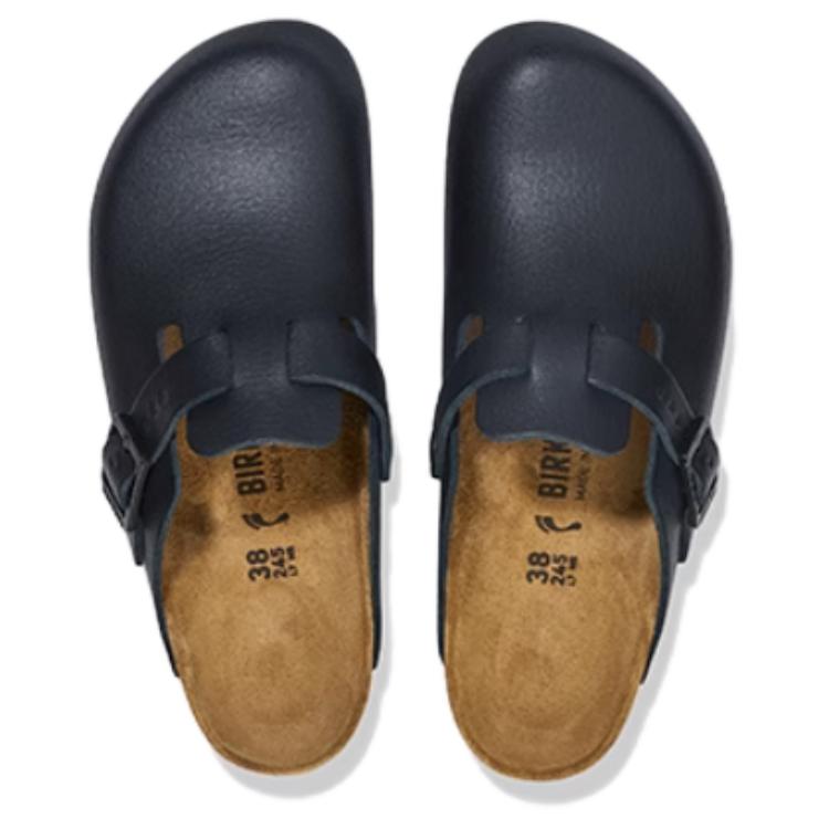 Birkenstock Boston Pro Natural Leather Sandals 'black' 1025979