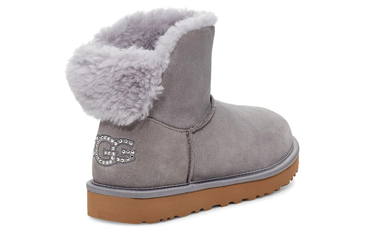 (WMNS) UGG Classic Bling Mini 'Grey Purple' 1118839-SAMT