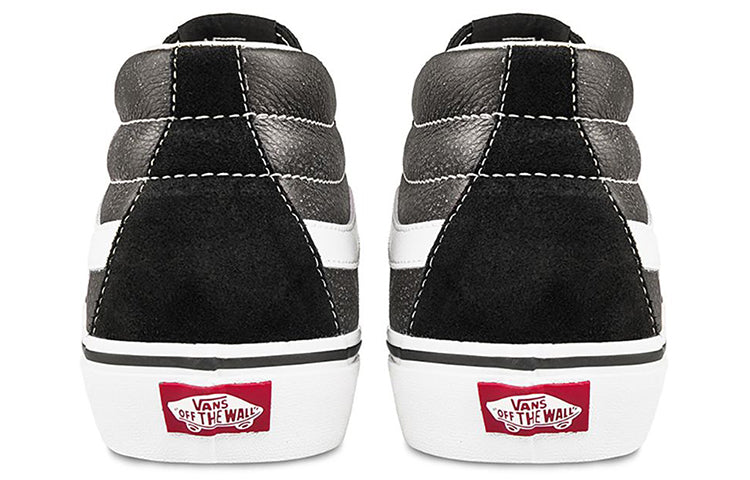 Vans SK8-Mid Splicing Mid Tops Casual Skateboarding Shoes Unisex Black VN0A3WM324R