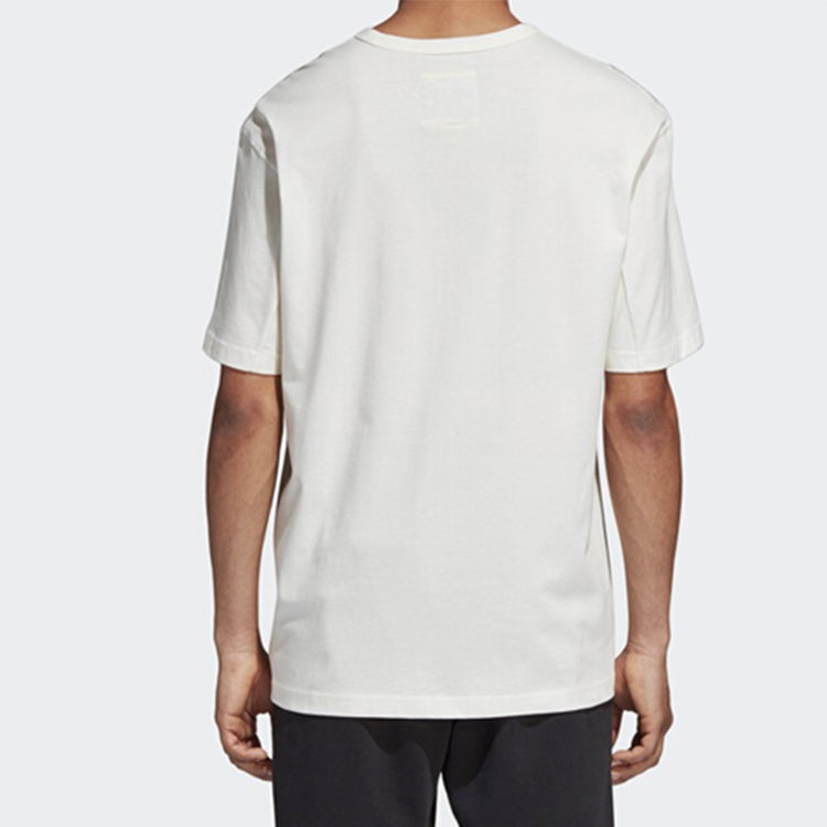 adidas originals Alphabet Printing Round Neck Short Sleeve White DM2084