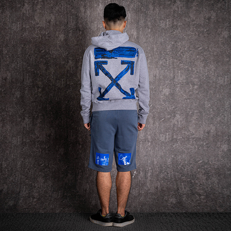 Off-White Alphabet Logo Casual Shorts Version Blue OMCI006F19E300093830