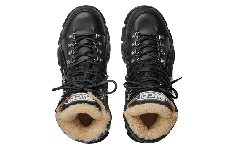 Gucci Flashtrek High-top With Wool 'Black' 548714-D6060-1088