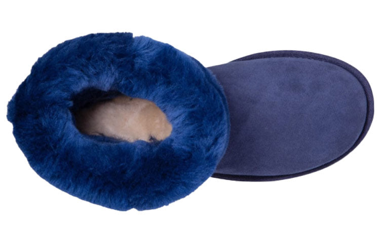 (WMNS) UGG Classic Short II Boot Fleece Lined Navy Blue 1016223-NAVY