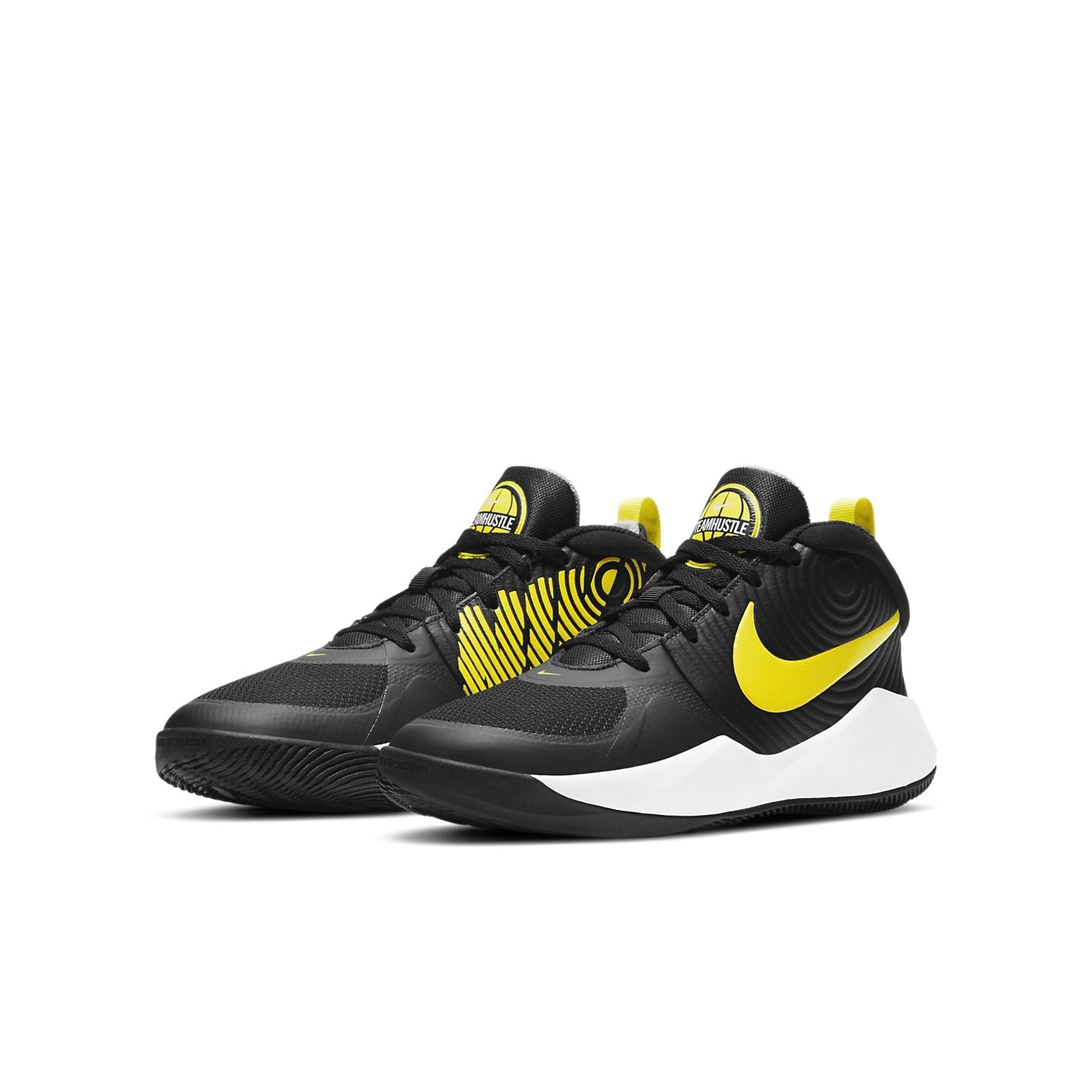 (GS) Nike Team Hustle D 9 'Black Yellow White' AQ4224-013
