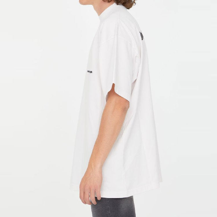 Balenciaga Strike 1917 Oversized T-shirt 'White' 694576TMVJ69800