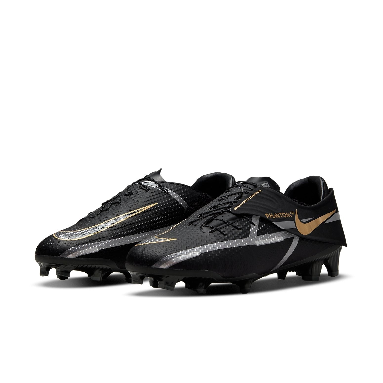 Nike Phantom GT2 Academy FlyEase MG 'Black Metallic Gold' DH9638-007