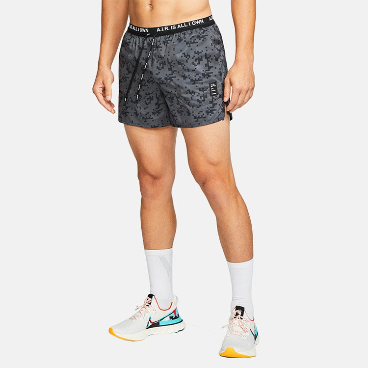 Nike Alphabet Pattern Loose Lacing Sports Shorts Black CJ5807-010
