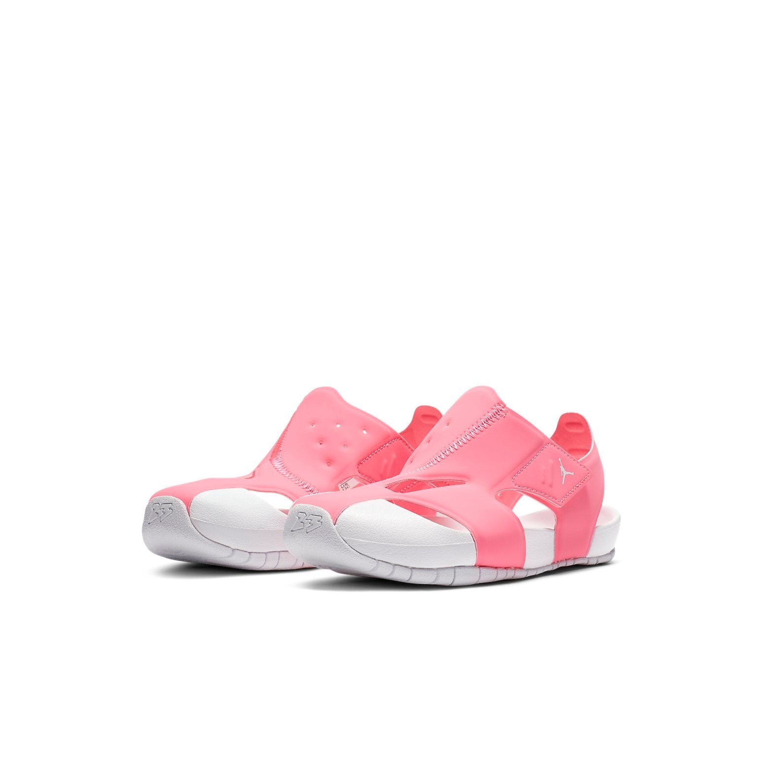 (PS) Air Jordan Flare Velcro Outdoor Flat Heel Fashion Sports Pink Sandals CI7849-600