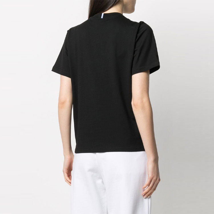 McQ Alexander McQueen SS21 Round Neck Pullover Short Sleeve Black 624665-RQR21-1000