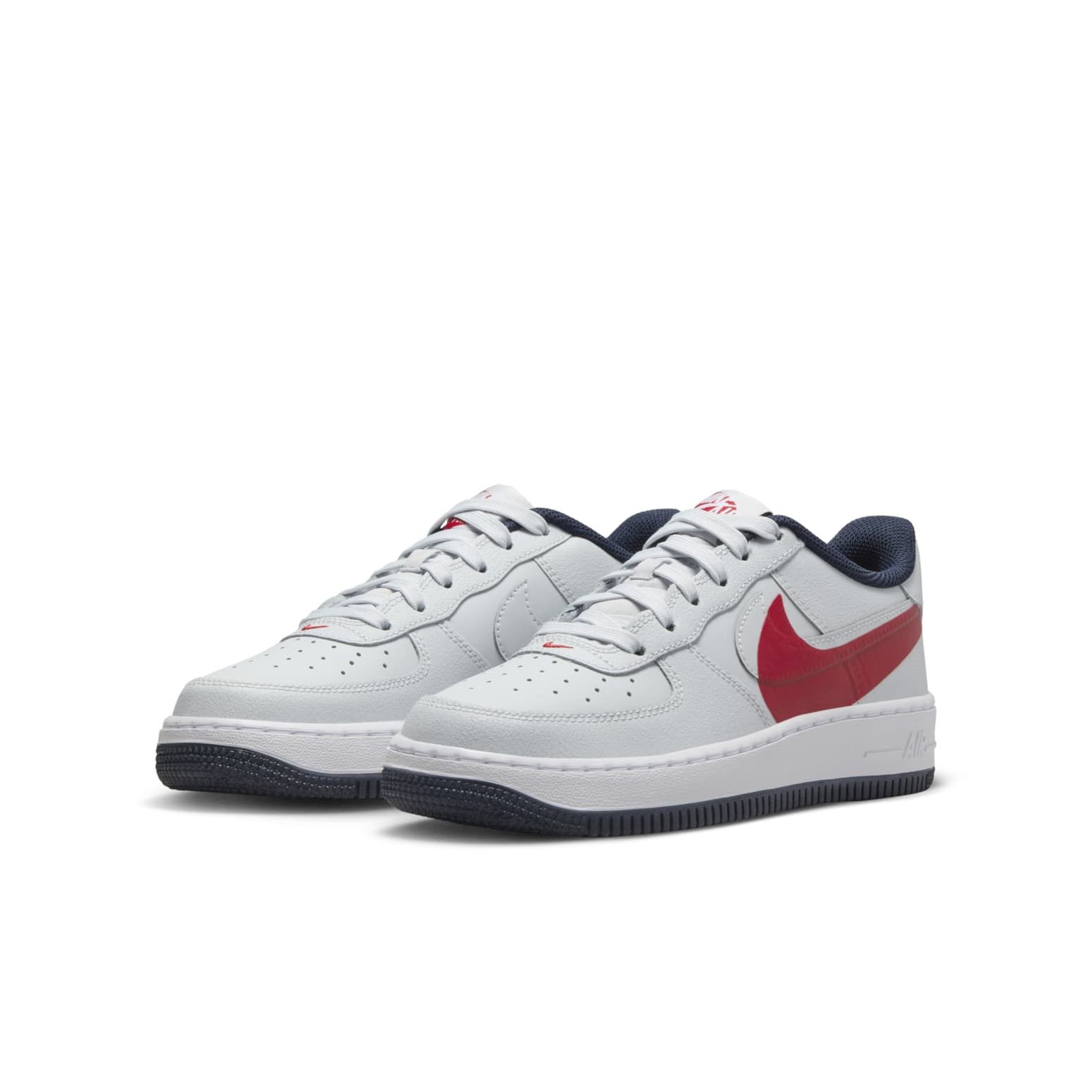 (GS) Nike Air Force 1 LV8 4 'Pure Platinum University Red' FQ4118-001