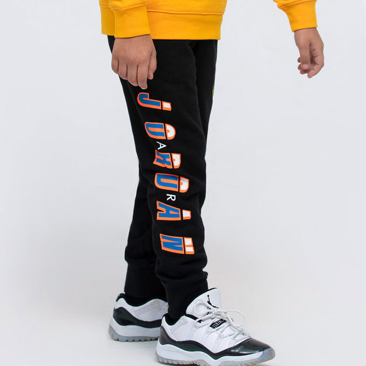 (GS) Air Jordan Drawstring Track & Sweat Pants 'Black' DJ3927-010