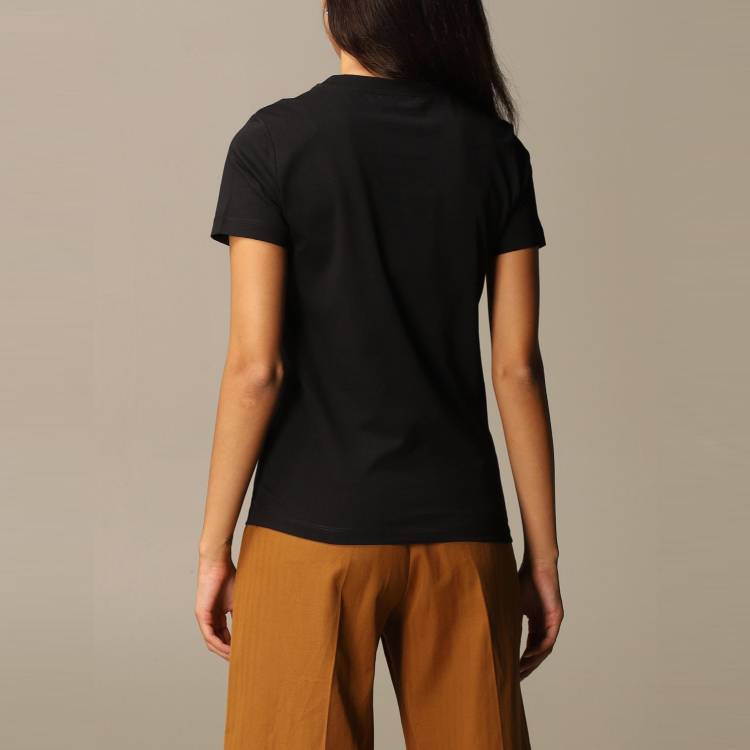 (WMNS) KENZO Small Tiger Head T-Shirt 'Black' FA62TS8434SJ-99