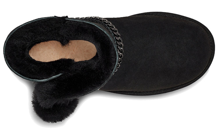 (WMNS) UGG Classic UGG Charm Mini Fleece Lined Black 1112493-BLK