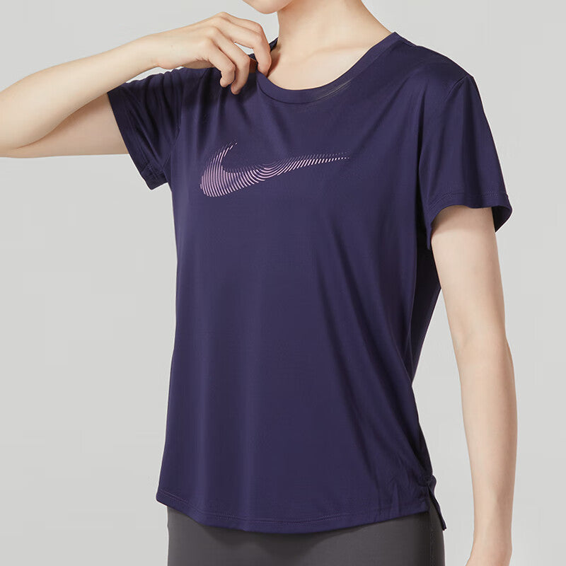 (WMNS) Nike AS W NK DF Swoosh HBR SS Top 'Purple' FB4697-555