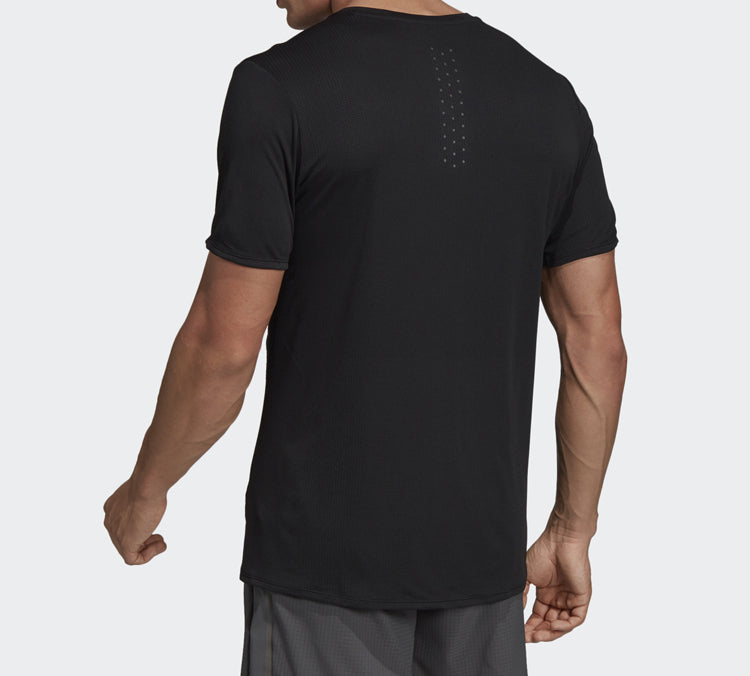 adidas Logo Breathable Short Sleeve Black DQ1846