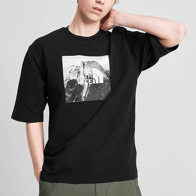 THE NORTH FACE Big Size Print Short Sleeve Black 499V-JK3