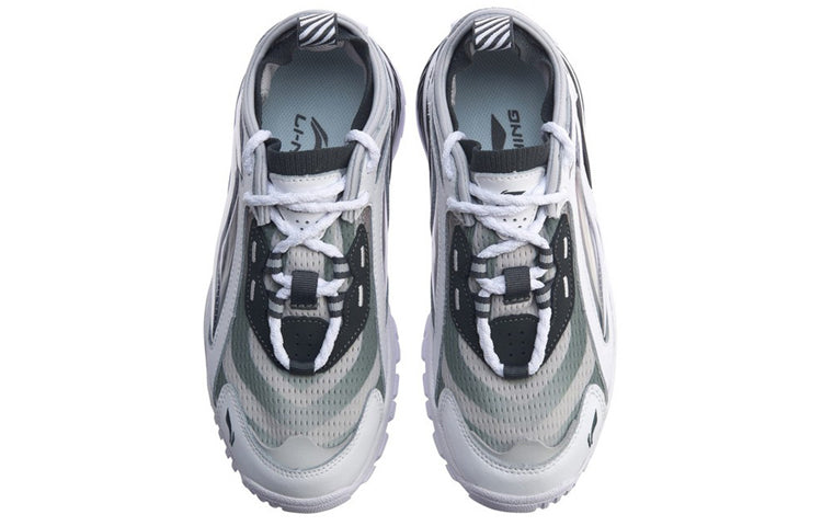 (WMNS) Li-Ning Aurora Windwalker x Gilt Bad Five 'White Grey' AGLP108-3