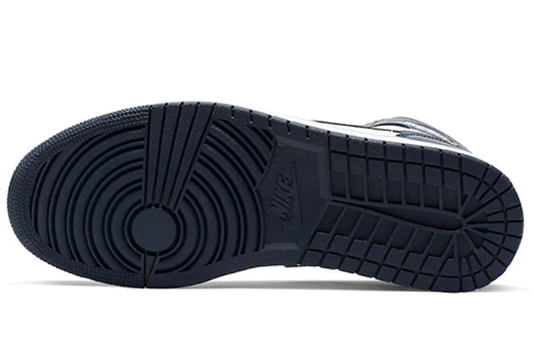 Air Jordan 1 Mid 'Obsidian White' 554724-174