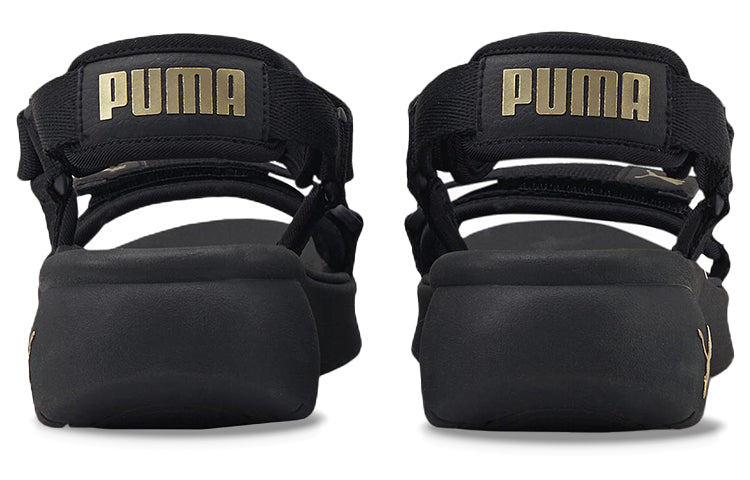 (WMNS) PUMA Sporty Vola Sandal 'Black Team Gold' 384132-01