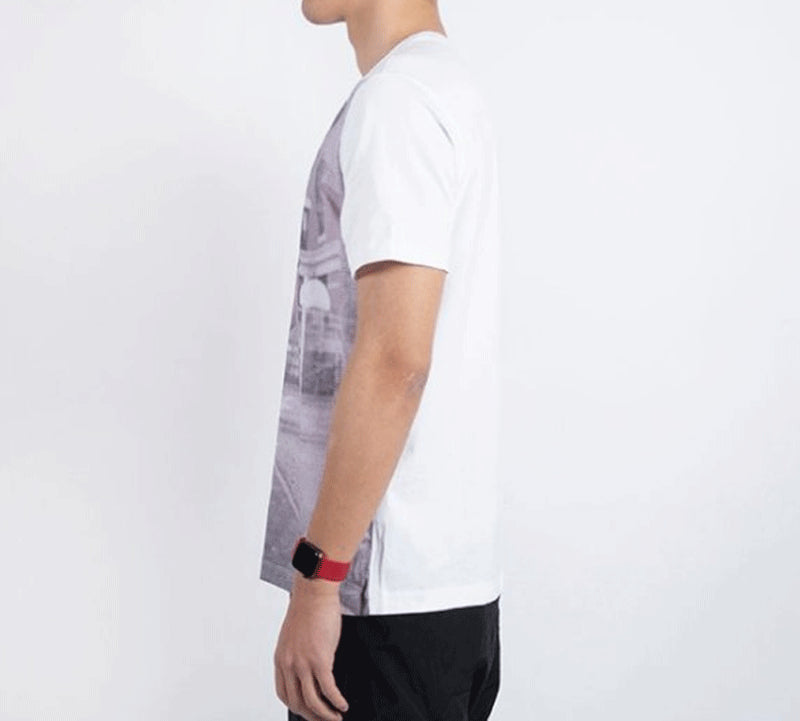 Air Jordan 1 Photo Classic Pattern Printing Short Sleeve White AT8918-100