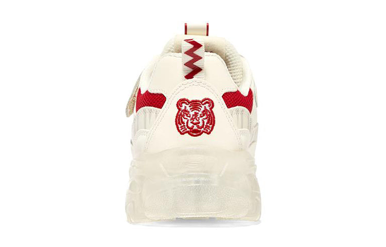 (GS) Skechers Ice D'lites 'Cream White Red' 317006L-NTRD